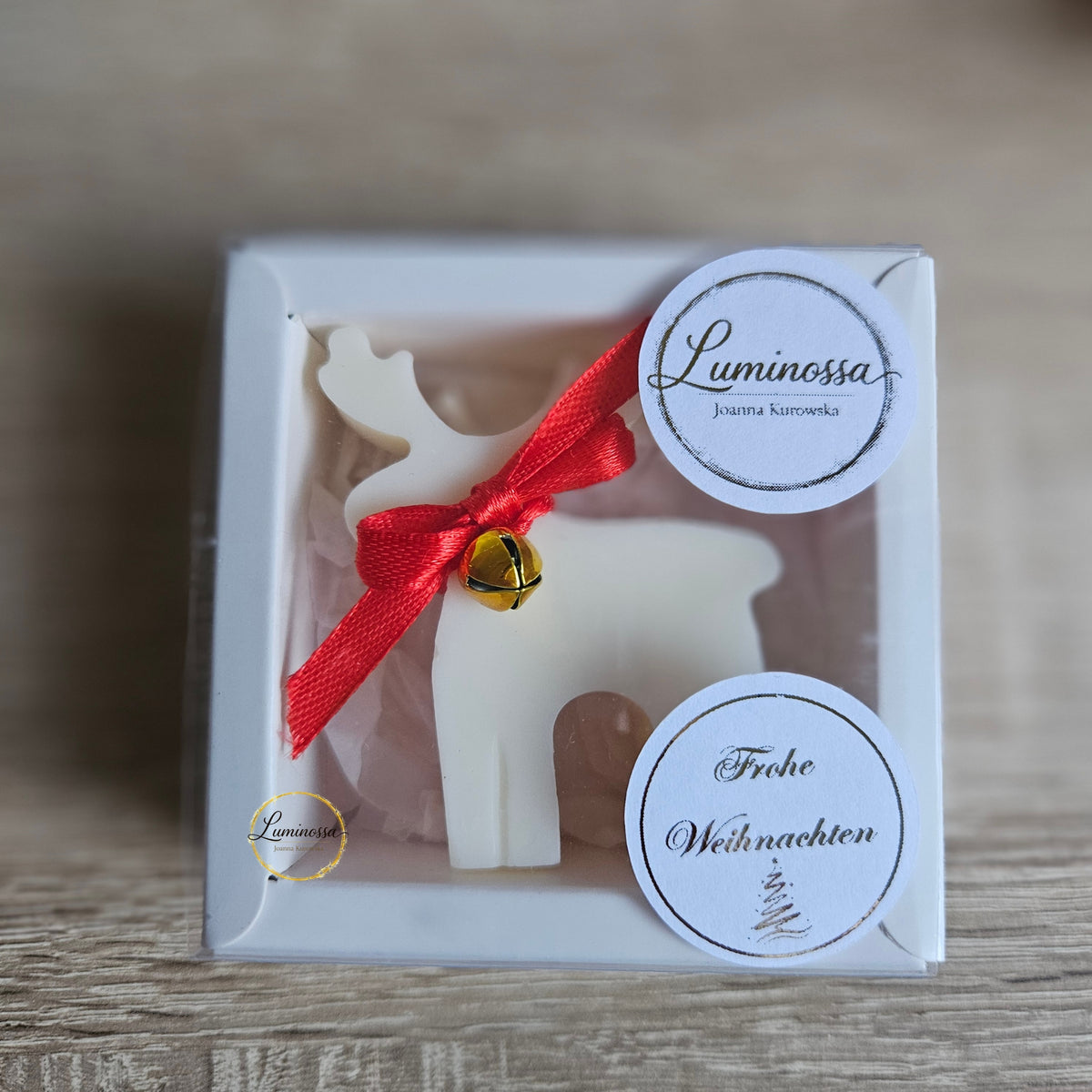 Kleine Sojakerzen als Kundengeschenk & Mitbringsel – Weihnachten | Luminossa