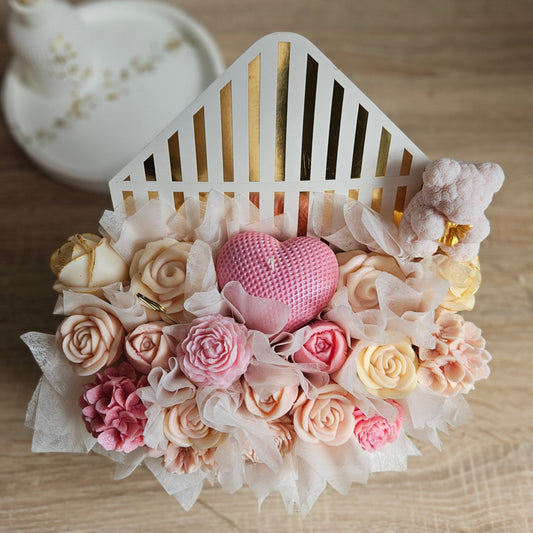 Geschenkbox Sojawachs – Duftwachs Zara Rose