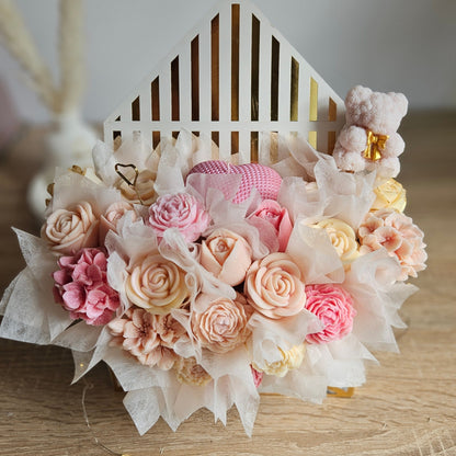 Geschenkbox Sojawachs – Duftwachs Zara Rose