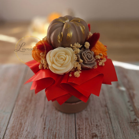 Herbst Flower Box S – Duftwachs Kürbis Wald