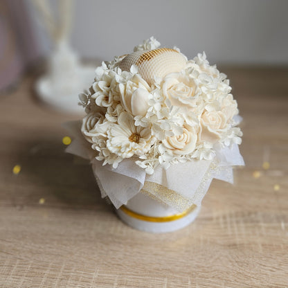 Flower Box L aus Sojawachs – Luxus Geschenk für jeden Anlass