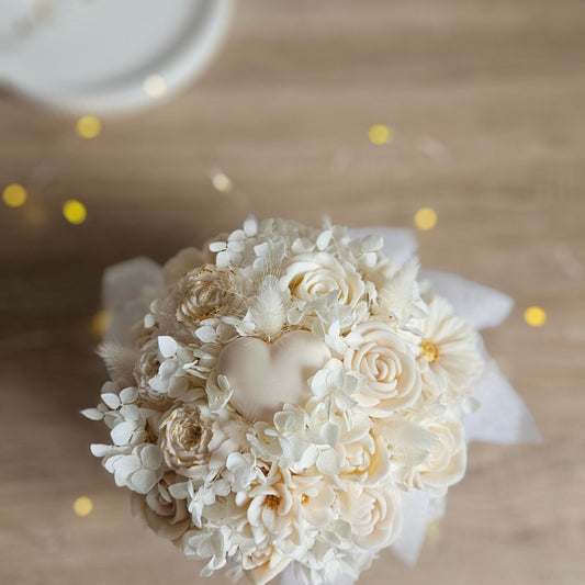 Flower Box L aus Sojawachs – Luxus Geschenk für jeden Anlass