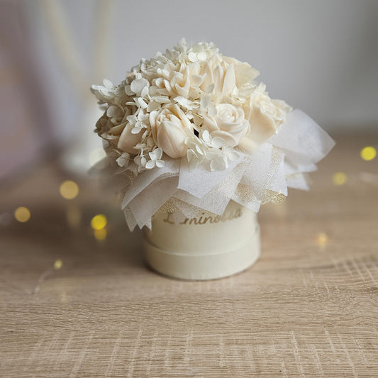 Flower Box L aus Sojawachs – Luxus Geschenk für jeden Anlass