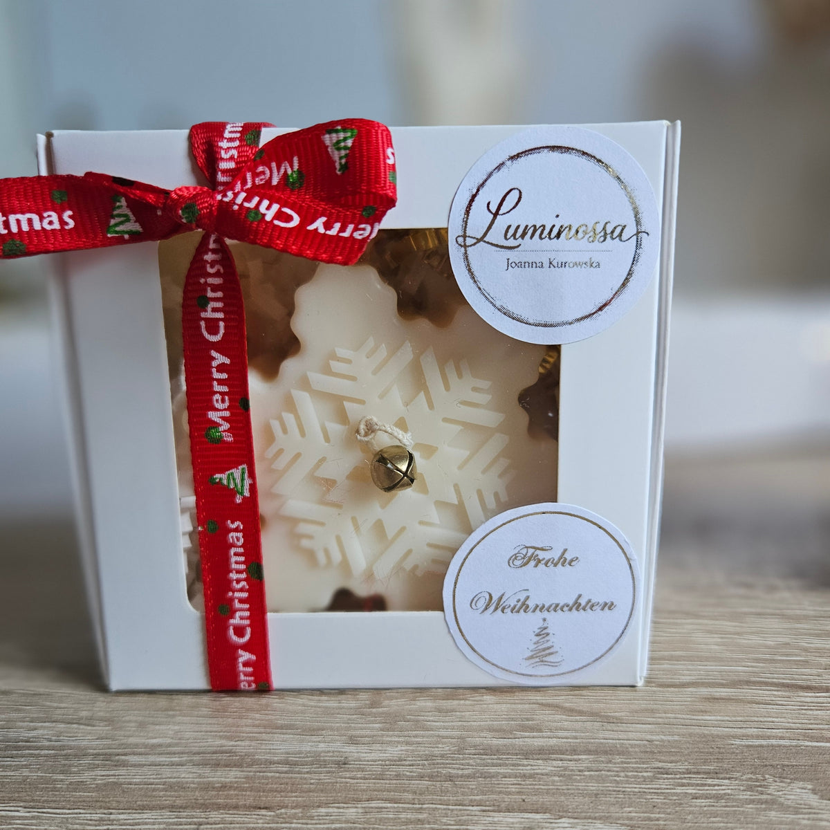 Kleine Sojakerzen als Kundengeschenk & Mitbringsel – Weihnachten | Luminossa