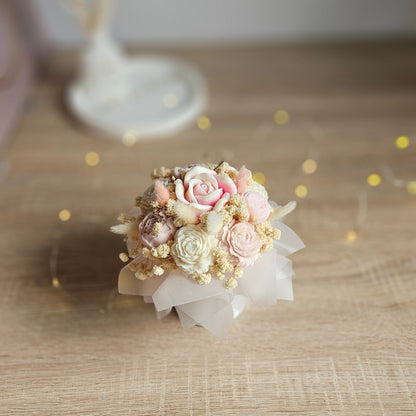 Flower Box S – Duftwachs Himbeere & Rose | Sojawachs