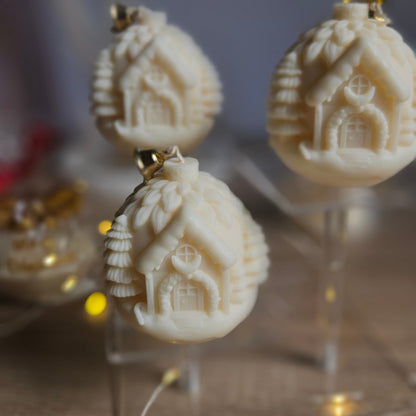 Weihnachtshaus Kerze aus Sojawachs – Typ 1 & Typ 2 | Luminossa